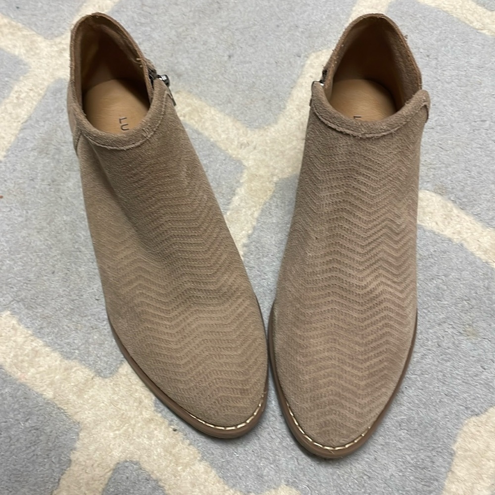 Lucky brand leather booties